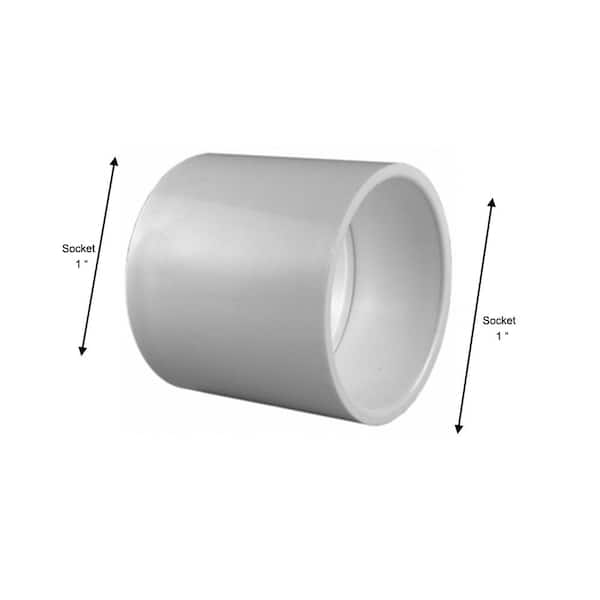 In Mauve Zachtmoedigheid Charlotte Pipe 1 in. PVC Schedule 40 Coupling S x S Pro Pack (25-Pack)-PVC  02100 1025HD - The Home Depot