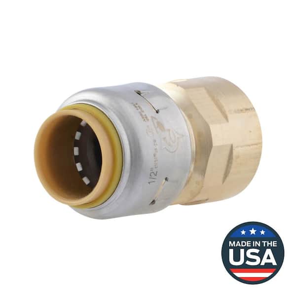 Max 1/2 in. Push-to-Connect x FIP Brass Adapter Fitting