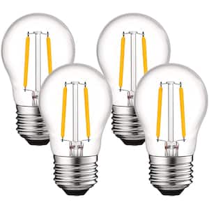 40-Watt Equivalent A15 Dimmable Edison LED Light Bulbs Damp Rated 2700K Warm White (4-Pack)