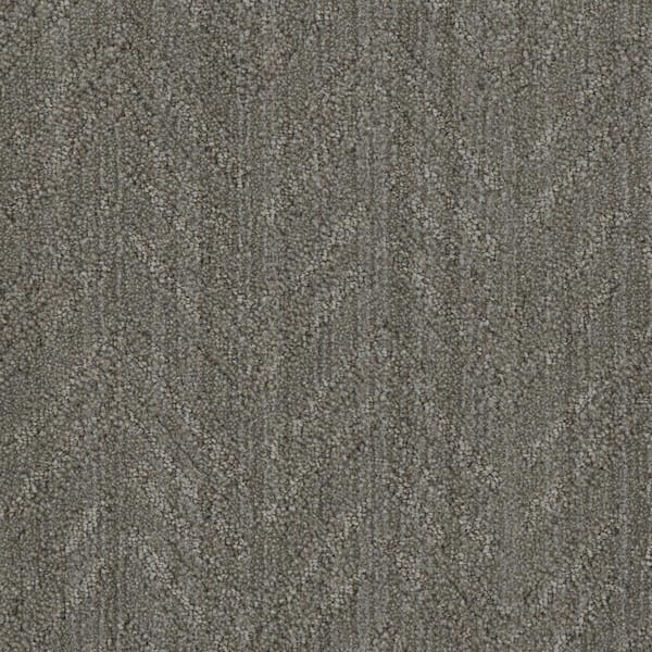 Lifeproof Bainwell - Woodman - Gray 45 oz. SD Polyester Pattern Installed Carpet