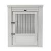 New Age Pet ECOFLEX Dog Crate End Table - Antique White Large EHHC404L