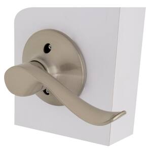 Burgundy Satin Nickel Right Handed Dummy Door Lever