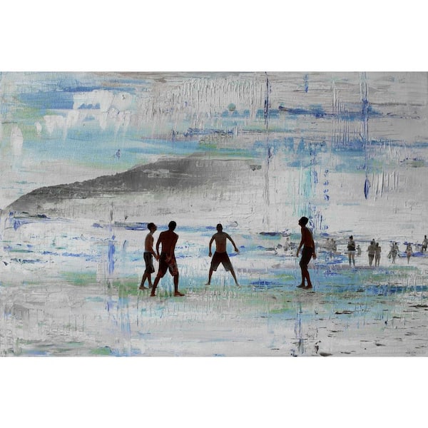 Unbranded 20 in. H x 30 in. W "Sand Games" by Parvez Taj Printed Canvas Wall Art