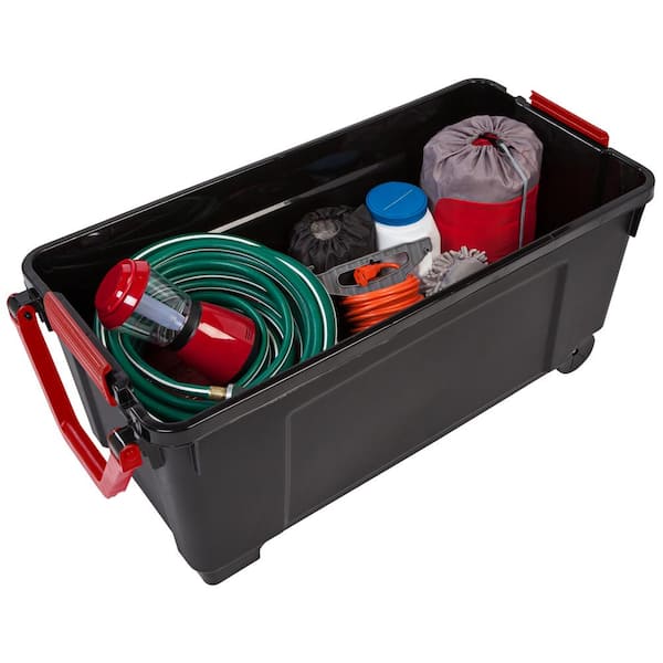 Iris 44 gal. Storage Tote with Wheels