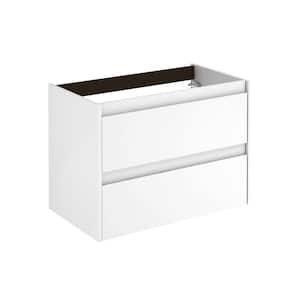 Ambra 80 Base 31.1 in. W x 17.6 in. D x 21.8 in. H Bath Vanity Cabinet without Top in Matte White