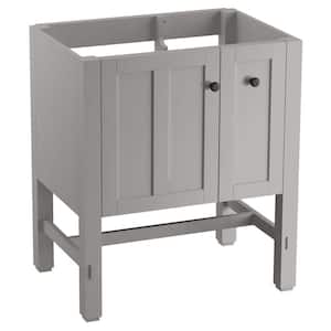 Tresham 30 in. W x 22 in. D x 34.5 in. H Bathroom Vanity Cabinet without Top in Mohair Grey