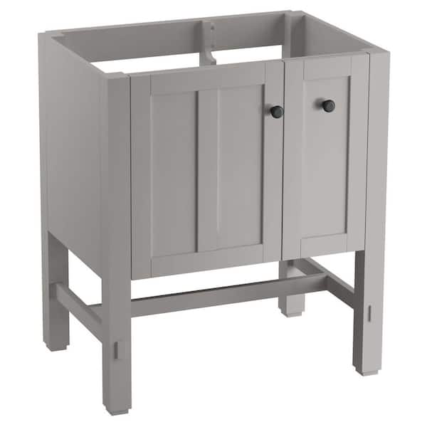 Tresham 30 in. W x 22 in. D x 34.5 in. H Bathroom Vanity Cabinet without Top in Mohair Grey