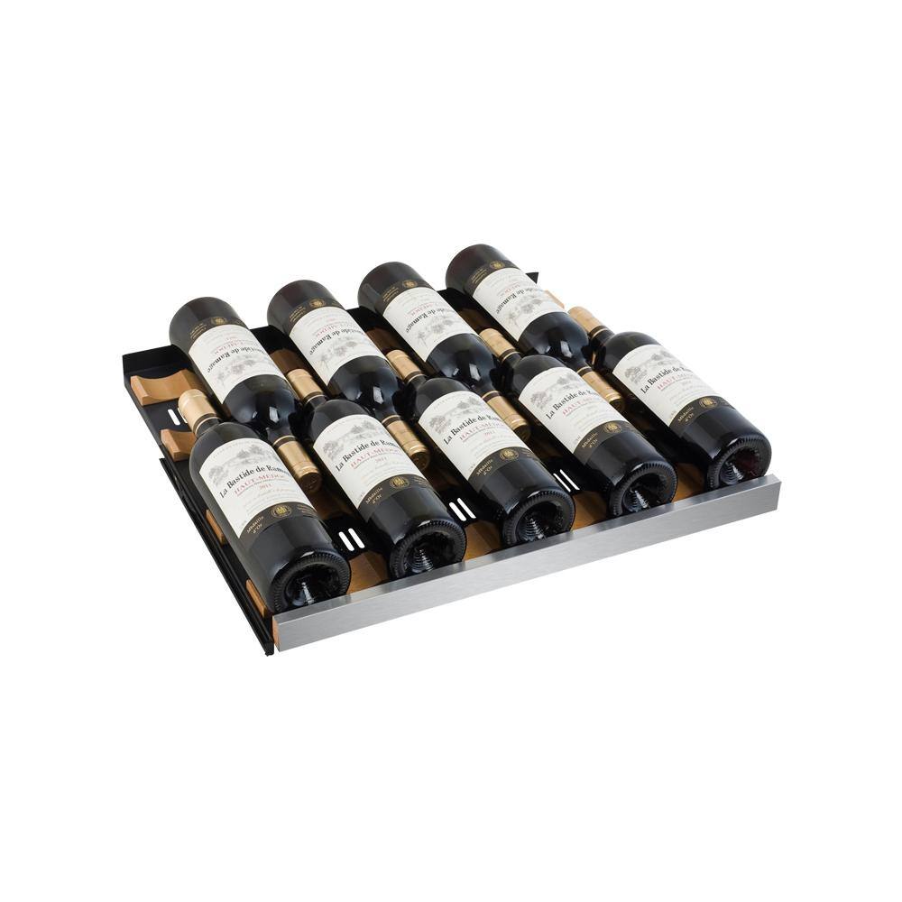 Allavino 56 Bottle Stainless Steel Wine Refrigerator with Interior Lighting