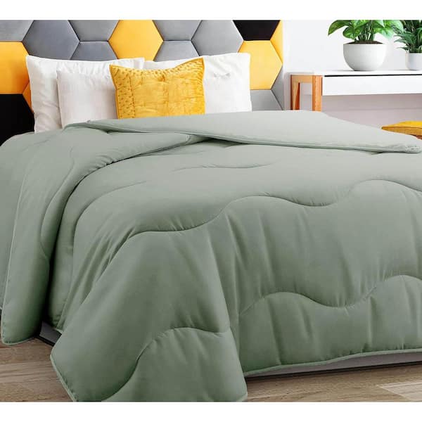 Sage Green All Season Duvet Insert King Size Bedding Down Alternative Quilt Comforter