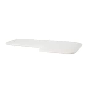 26 in. L-Shaped Replacement Naugahyde Cushion Shower Seat Top Only, Left-Handed