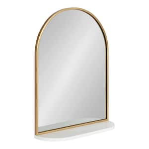 Schuyler 20.00 in. W x 28.00 in. H Metal White Arch Framed Decorative Mirror