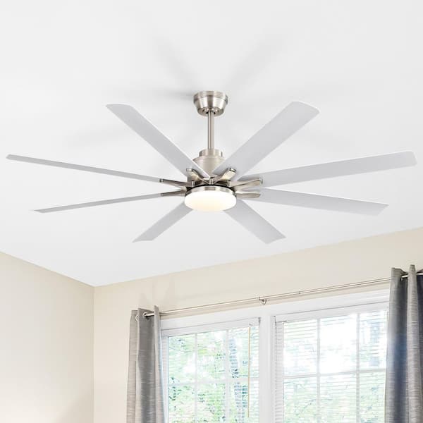 CACI Mall 52 in. Smart Indoor Windmill Nickel Ceiling Fan