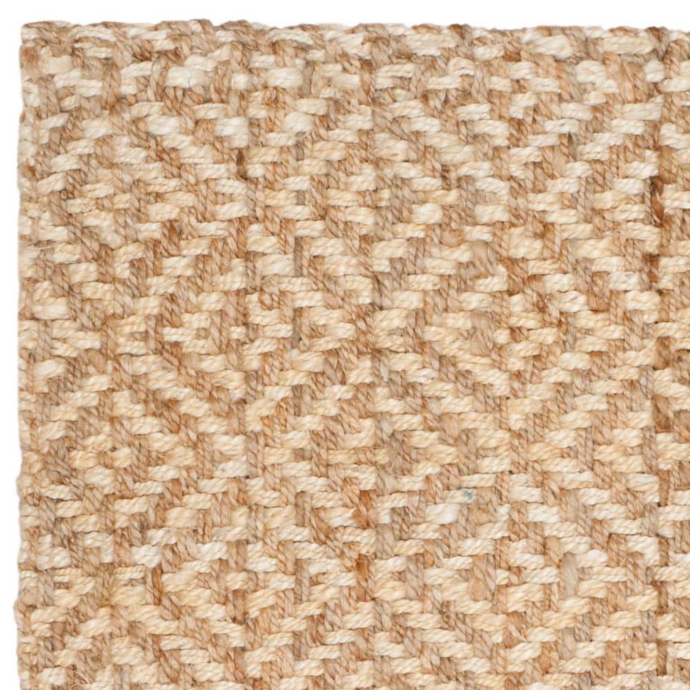 Ivory Natural Hand-Woven Jute & Sisal 3' x 5' Area Rug