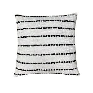 Marta Cotton Decorative Throw Pillow 18 x 18 in. Beige