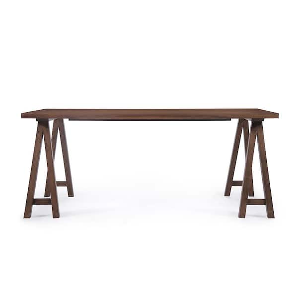 Noble House Sabine 1-Piece Natural Walnut Dining Table