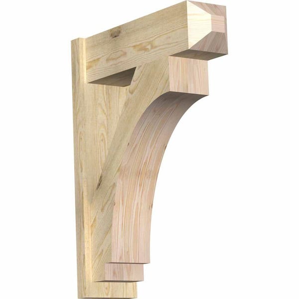 Ekena Millwork 8 in. x 34 in. x 26 in. Imperial Craftsman Rough Sawn Douglas Fir Outlooker