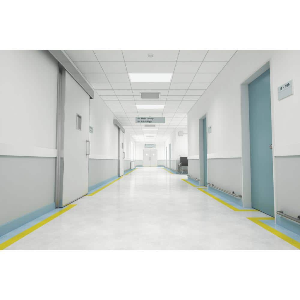 White Aluminum 48" x 24" LED Flat Panel Light