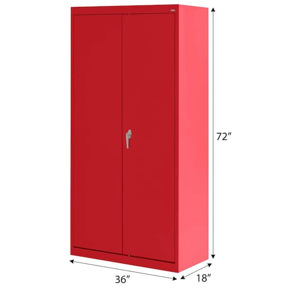 Red on sale steel cabinet