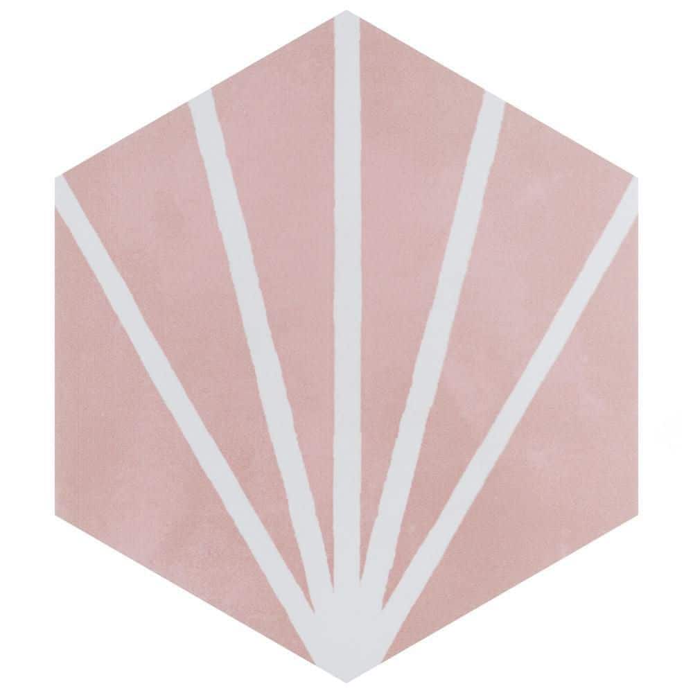 Horizon Dusk Hex Rosa 7-3/4 in. x 9 in. Ceramic Floor and Wall Tile (8.88 sq. ft./Case) price history on PriceWatchPro