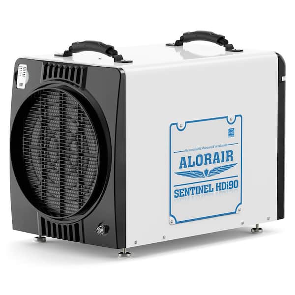 ALORAIR 198 pt. 2,600 sq. ft. Bucketless Commercial Dehumidifier in White with condensate pump and Optional Duct