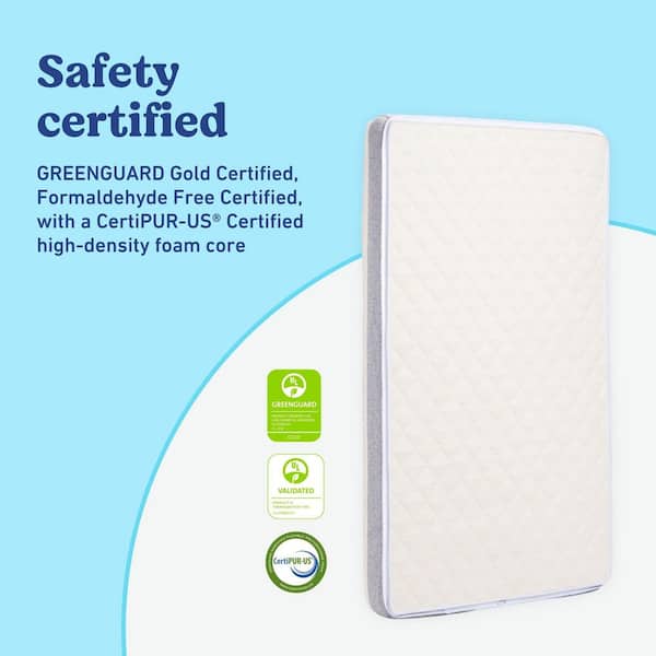 Ultra-Premium White 2-in-1 Crib Mattress
