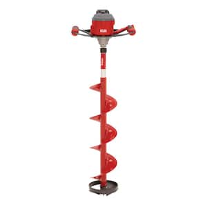 E40 Electric Ice FIshing Auger, 8-Inch, Composite Bit, Red, 45850