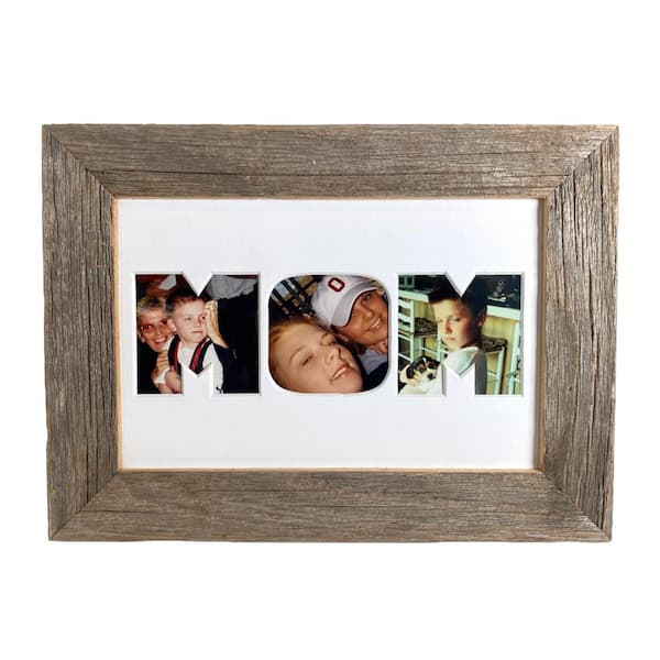 BarnwoodUSA Mother's Series Rustic Farmhouse 6 in. x 9 in. Decorative Wood Collage Picture Frame