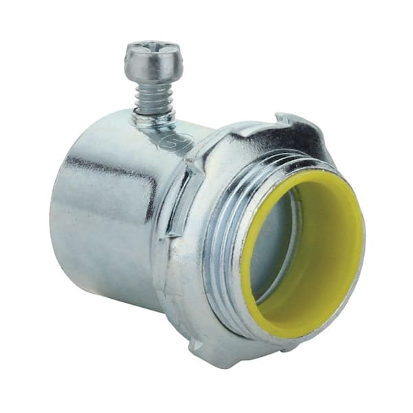 Commercial Electric 1 in. Electrical Metallic Tubing (EMT) Set-Screw Connector with Insulated Throat
