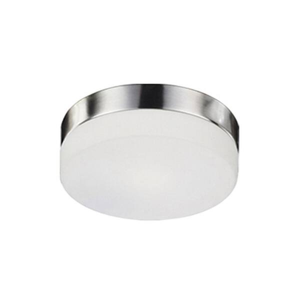 Radionic Hi Tech Stephanie 2-Light Brushed Nickel Flush Mount