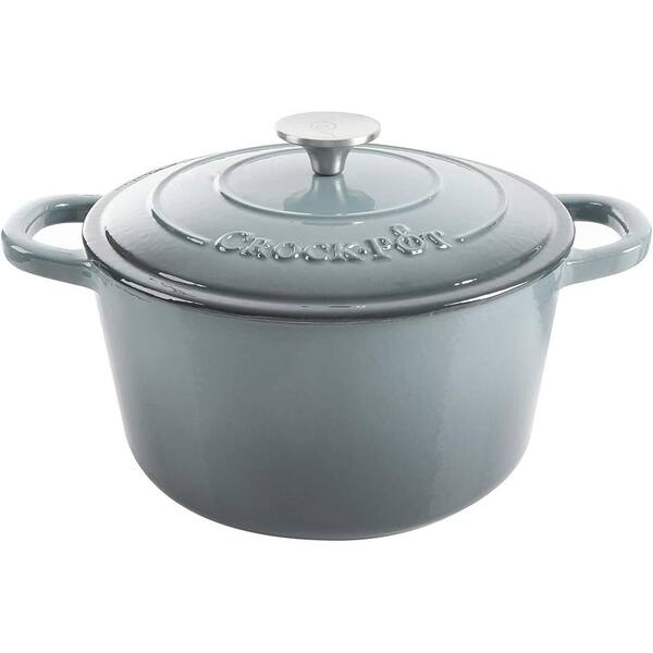 Crock Pot Artisan 7-Quart Oval Dutch Oven - Gray, 7 qt - Kroger