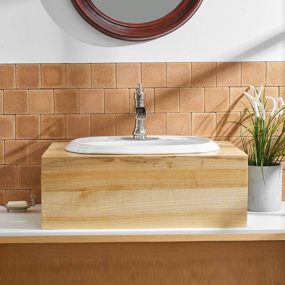 Brushed Nickel Single-Handle Waterfall Bathroom Faucet