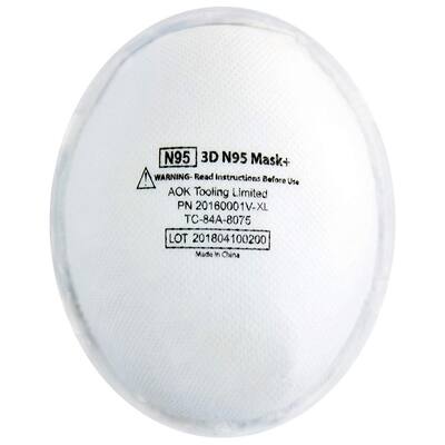 Silicon Molded XL N95 Certified Respirator (10-Pack)