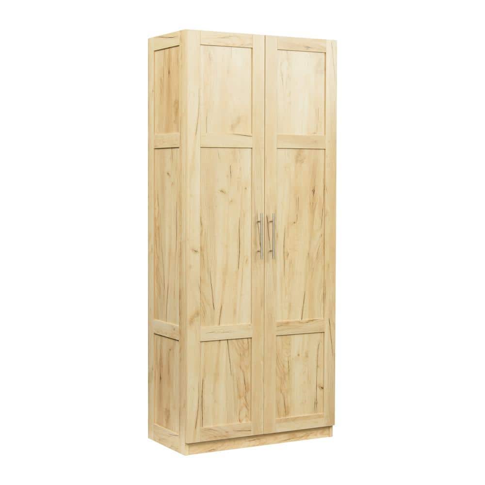 29.53 in. W x 15.75 in. D x 70.87 in. H Bathroom Brown Linen Cabinet
