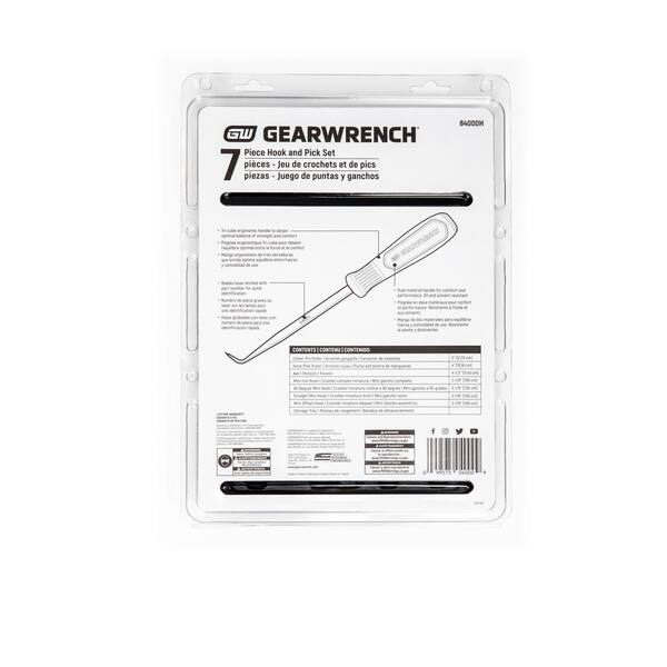 GEARWRENCH 7 Pc. Hook & Pick Set - 84000D - Wrenches 
