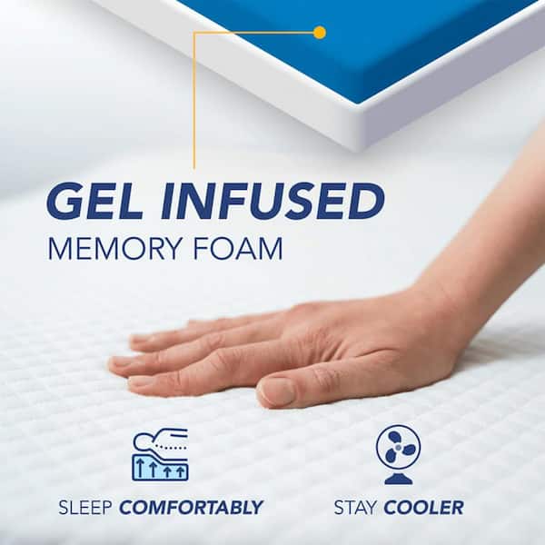 Cool Gel Classic Queen-Size 4.5 in. Gel Foam Sofa Bed Mattress 414801-1152  - The Home Depot