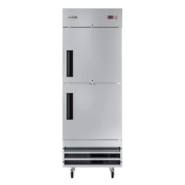 Koolmore 23 cu. ft. Commercial Stainless Steel Solid Half Door