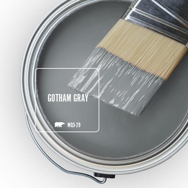 BEHR MARQUEE 1 gal. #MQ5-29 Gotham Gray Flat Exterior Paint & Primer 445401  - The Home Depot