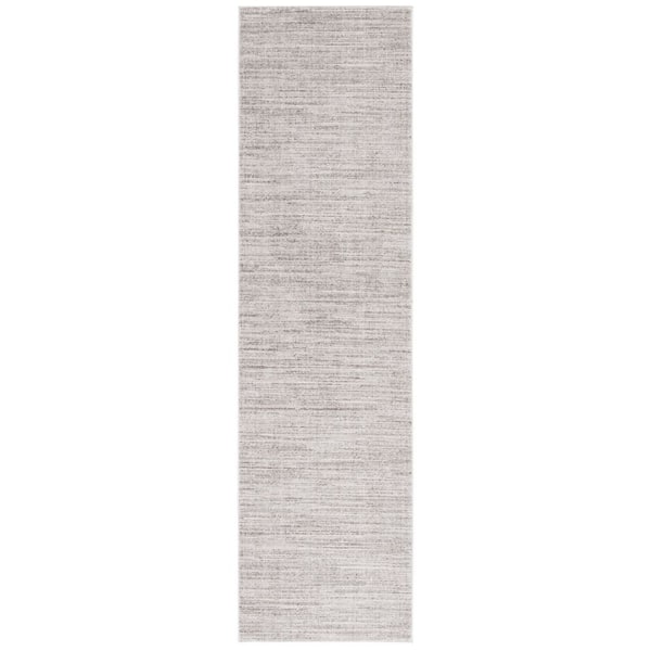 Dune Gray/Gray 2 ft. x 8 ft. Machine Washable Abstract Striped Runner Rug