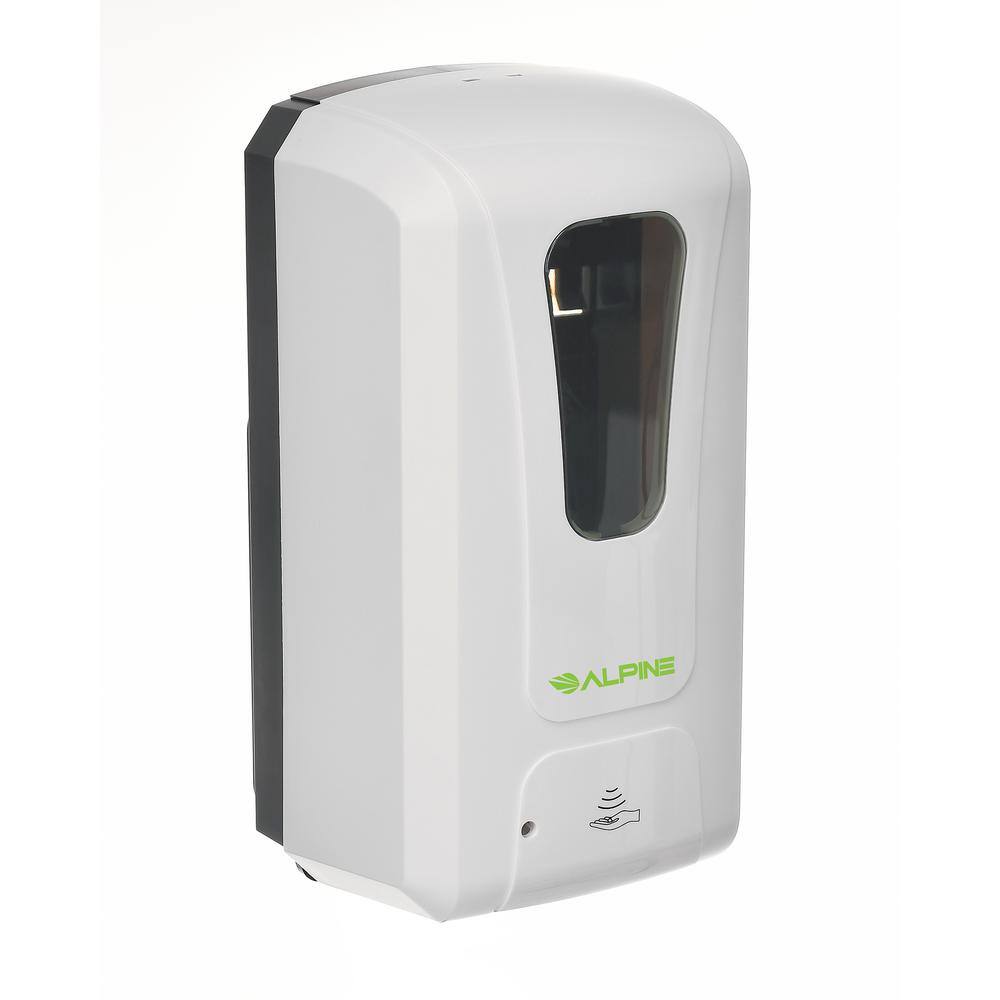 White Plastic Automatic Foaming Hand Sanitizer Dispenser