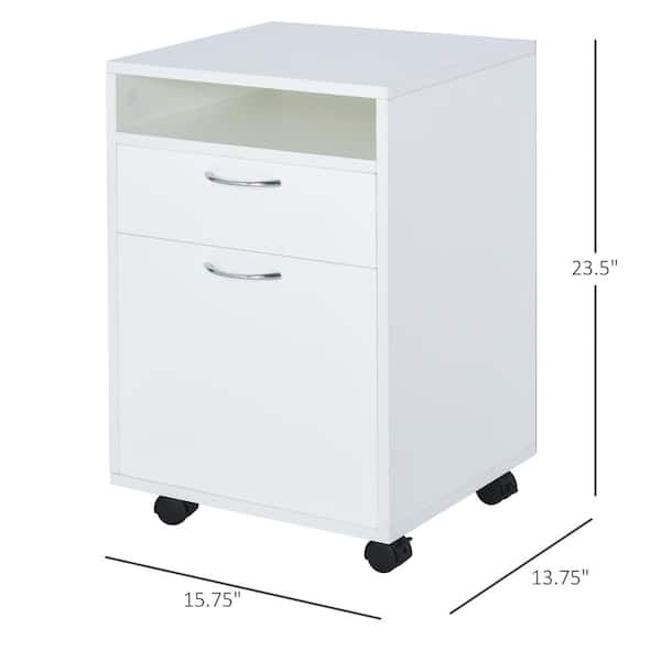 White Office Cabinet Mobile Cabinet 