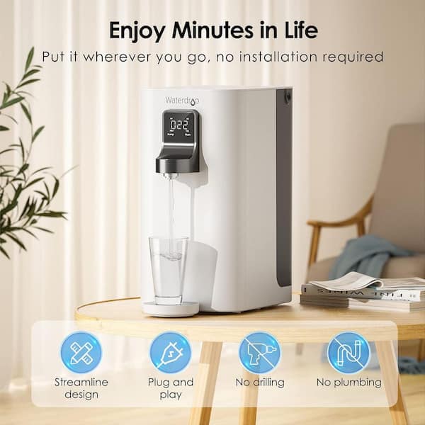 K19-S Countertop Reverse Osmosis System,4 Stage Reduce PFAS, No Installation Required,Extra WD-K19RF Replacement Filter