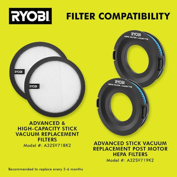 RYOBI - ONE+ HP 18V Cordless Advanced WHISPER Series Stick Vacuum Kit with 4.0 Ah Battery and Charger