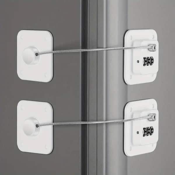 Family Care Multipurpose Baby Safety Cabinet Lock Latch Kit - 6 Pack Adjustable Locks + 4 Co