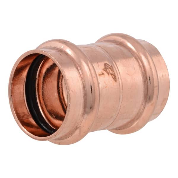 1-in Copper Press Coupling with Stop (5-Pack)