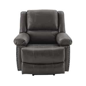 Gray Recliner Chair with Heating System for Living Room