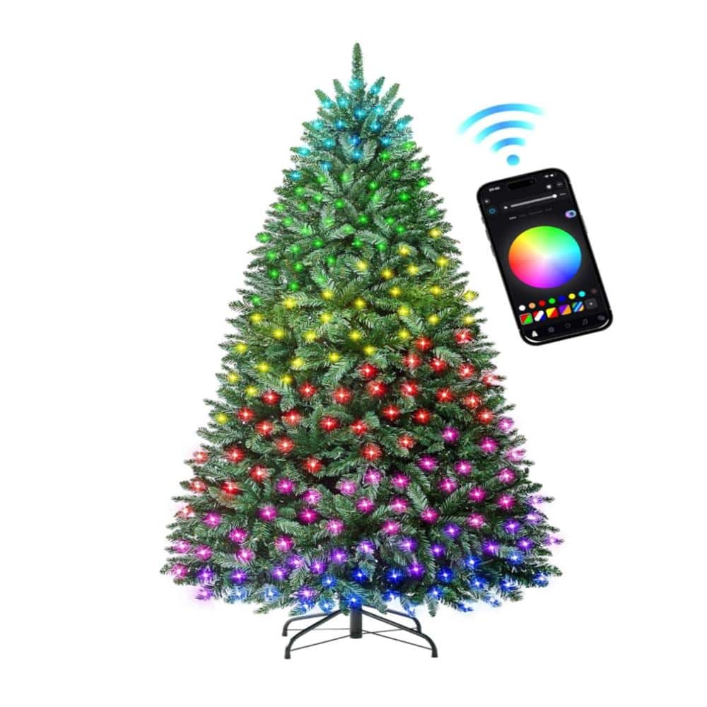 6FT Pre-lit Full Size Tree with RGB Lights price history on PriceWatchPro
