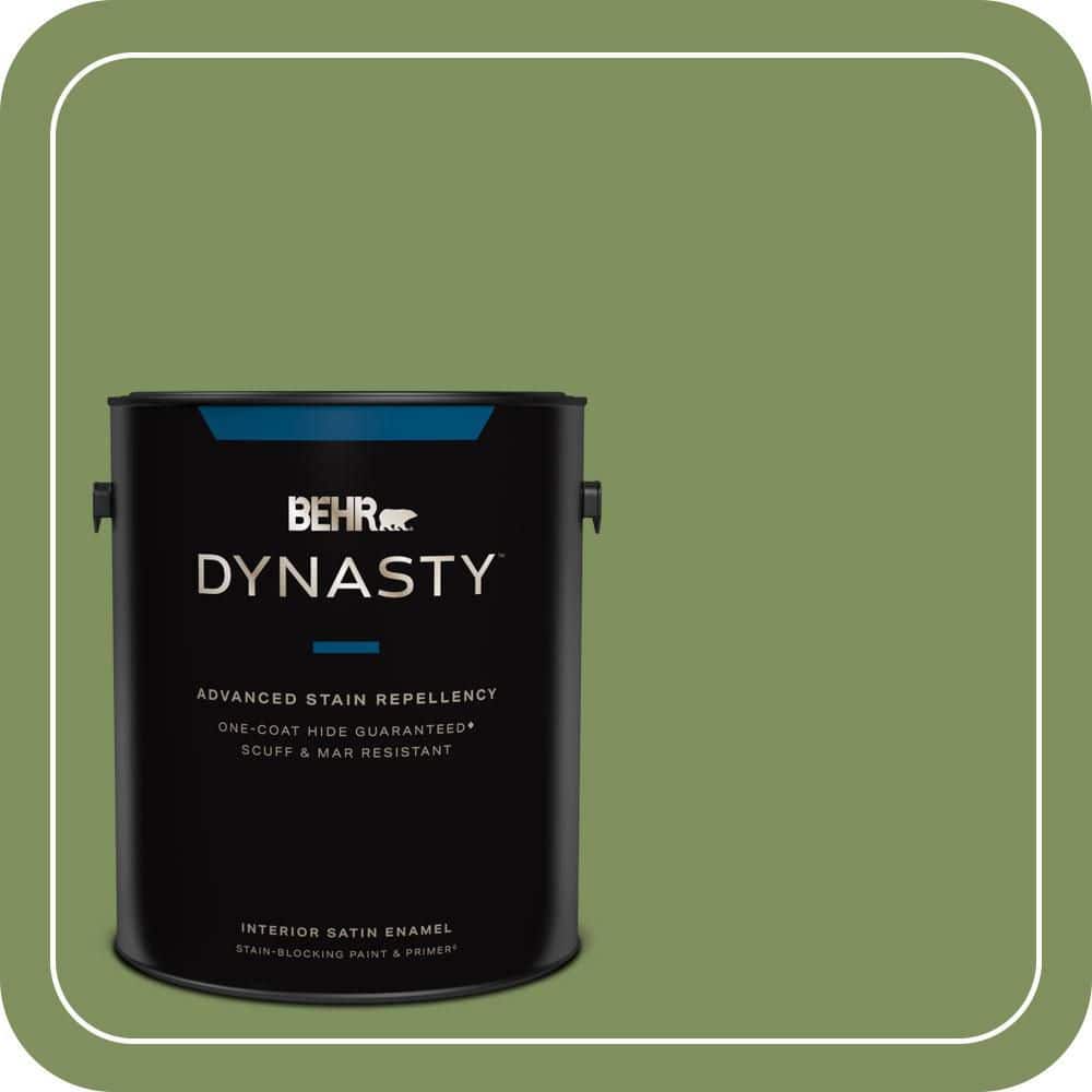 1 gal. #PPU10-03 Green Energy Satin Enamel Interior Stain-Blocking Paint & Primer price history on PriceWatchPro