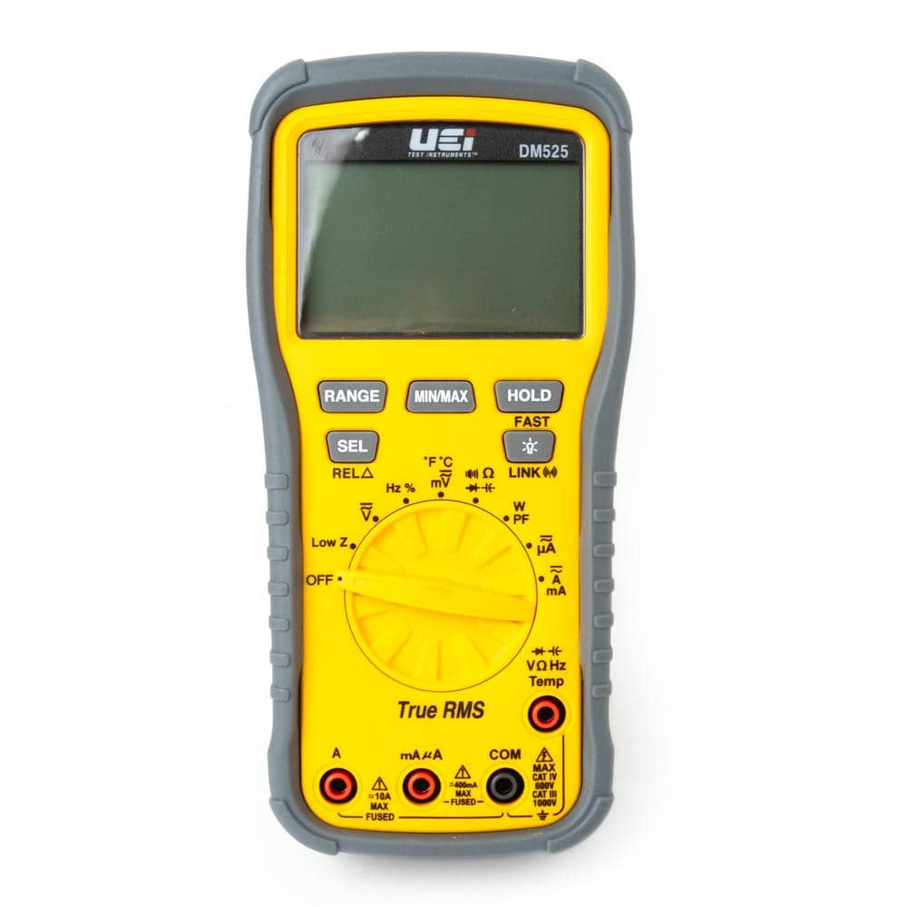 UEi Test Instruments True RMS 1000-Volt Contemporary Industrial Digital Multi-Meter with Temperature -  DM525