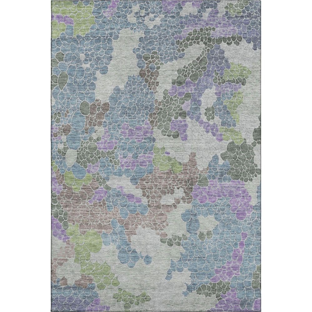 Mayfield Premium Machine Washable Abstract AMF1906 Blue 8 ft. x 10 ft. Area Rug price history on PriceWatchPro