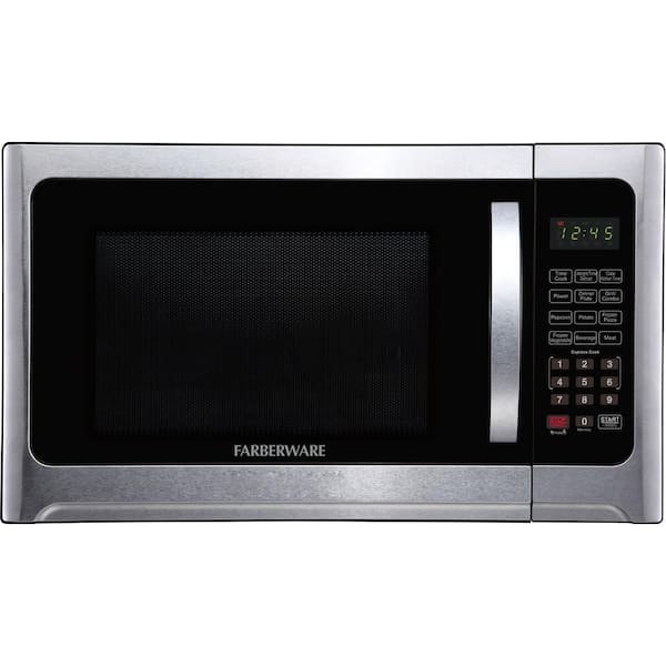 Farberware FM12SSG Professional 1.2 cu. ft. Stainless Steel Countertop Microwave and Grill Oven, 1100 Watt